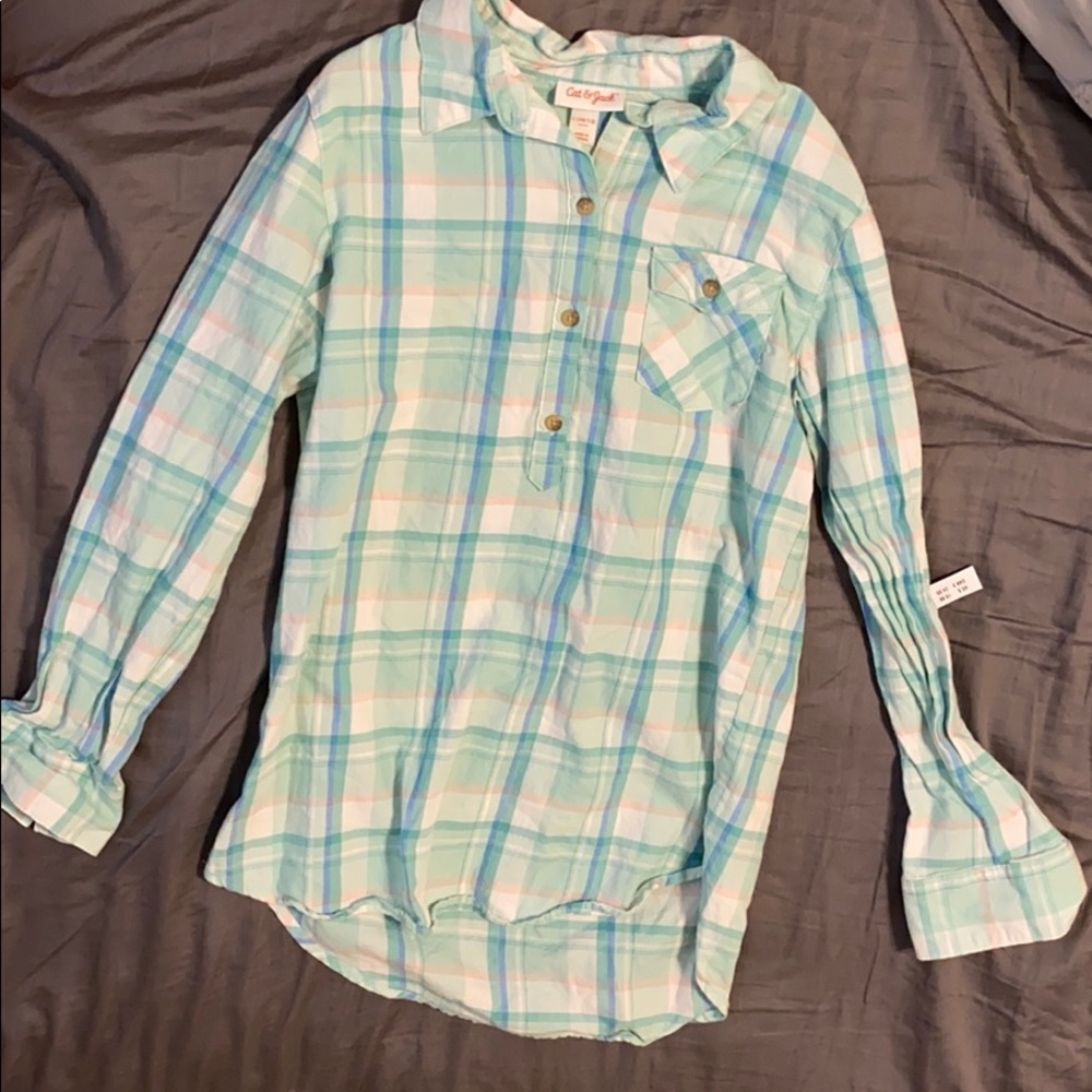 plaid top from target